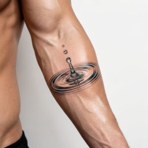 Water Drop Arm Hand Tattoo Design Inkbulb